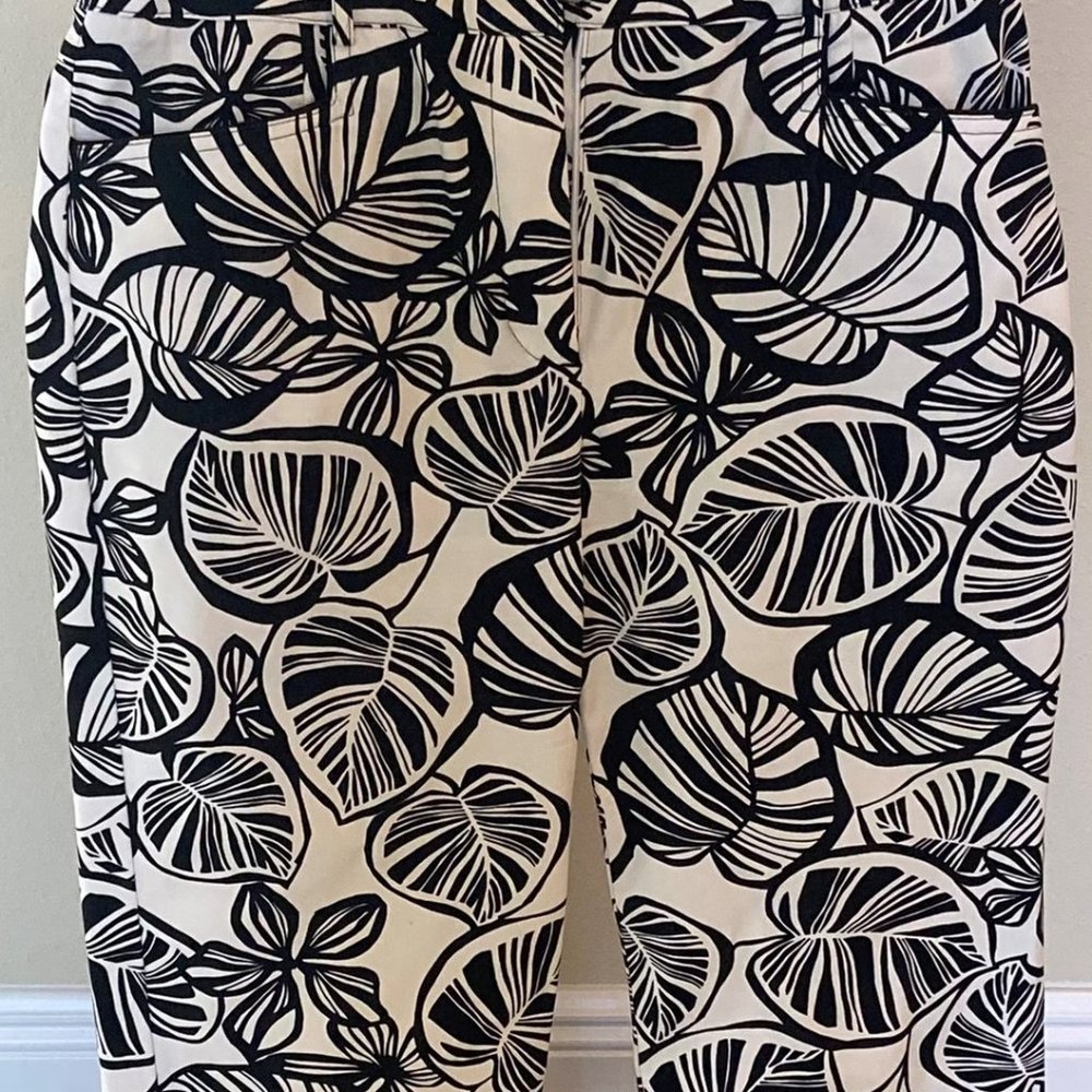 Talbot's women's pants; Size 8, Black & White